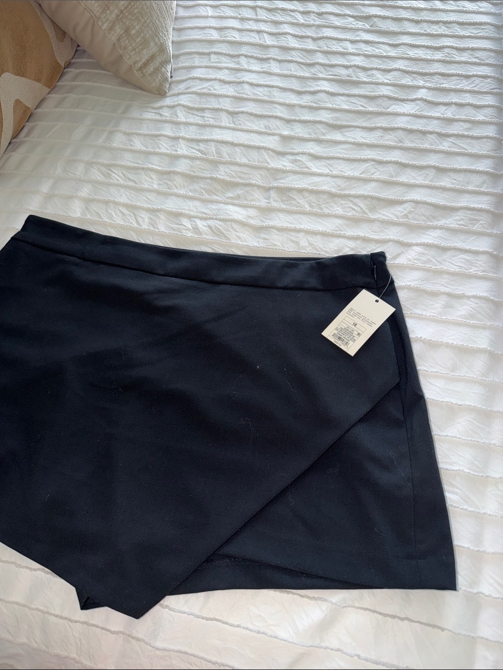 NWT Black Women's Diagonal Skort